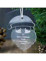 Personalised Acrylic Santa Decoration