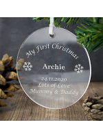 Personalised Acrylic Bauble Decoration