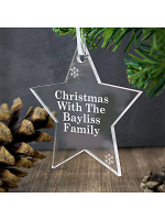 Personalised Acrylic Star Decoration