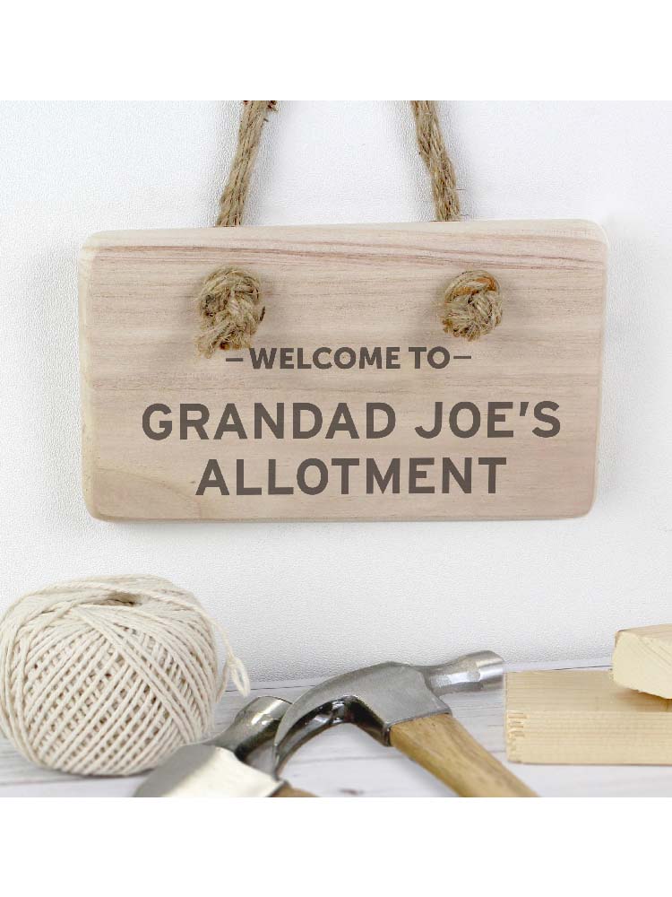 Personalised Welcome To... Wooden Sign