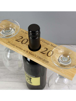 Personalised 'Year' Wine Glass & Bottle Butler