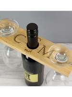 Personalised 'Initials' Wine Glass & Bottle Butler