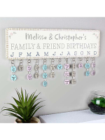 Personalised Birthday Planner Plaque with Customisable Discs