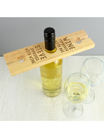 Personalised 'Improves With Wine' Wine Glass & Bottle Holder