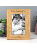 Personalised Free Text 4x6 Wooden Photo Frame
