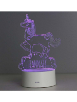 Personalised Unicorn LED Colour Changing Night Light