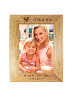 Personalised I Heart My... 7x5 Wooden Photo Frame