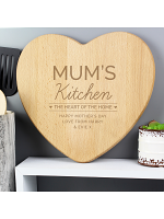 Personalised 'Heart of The Home' Wooden Chopping board