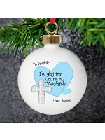 Personalised Godfather Bauble