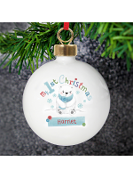 Personalised Polar Bear My 1st Chistmas Bauble