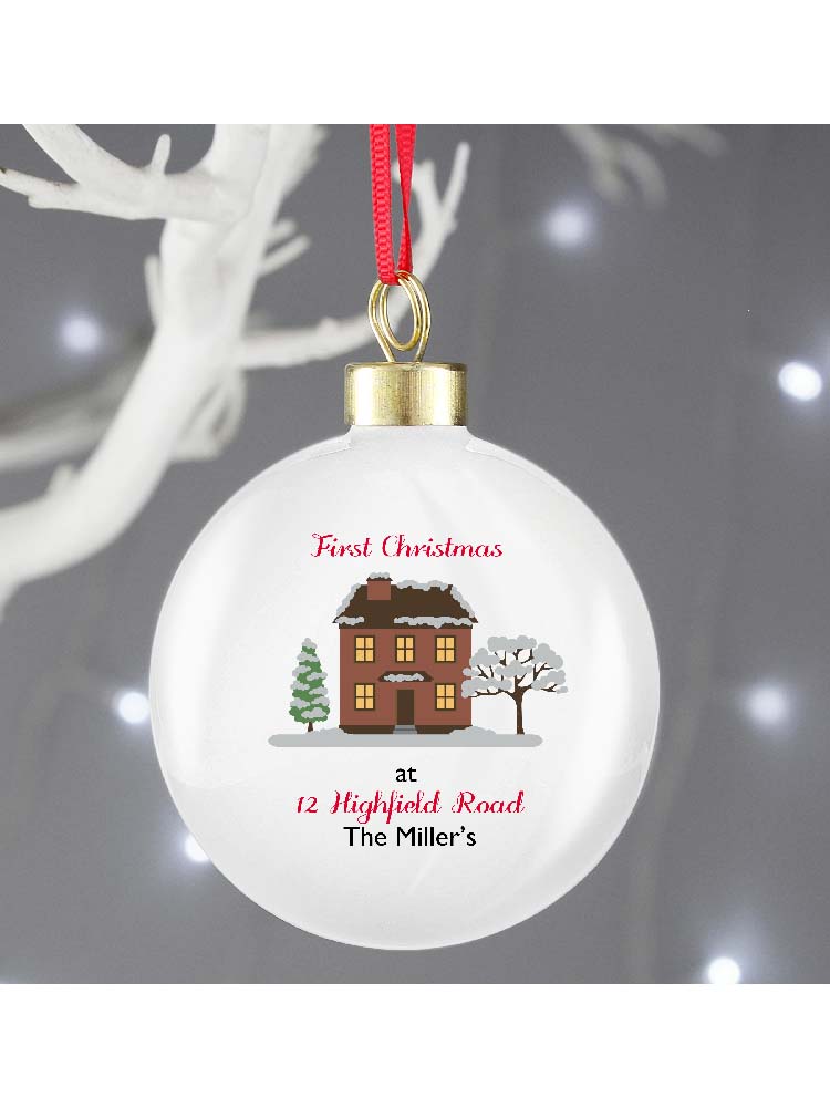 Personalised Cosy Christmas Bauble