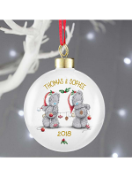 Personalised Me to You Christmas Couple's Bauble