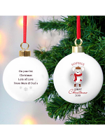 Personalised '1st Christmas' Mouse Bauble