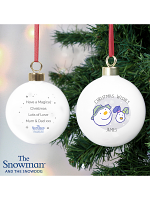 Personalised The Snowman and the Snowdog Bauble