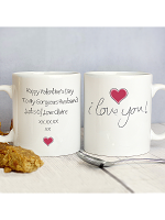 Personalised I Love You Mug