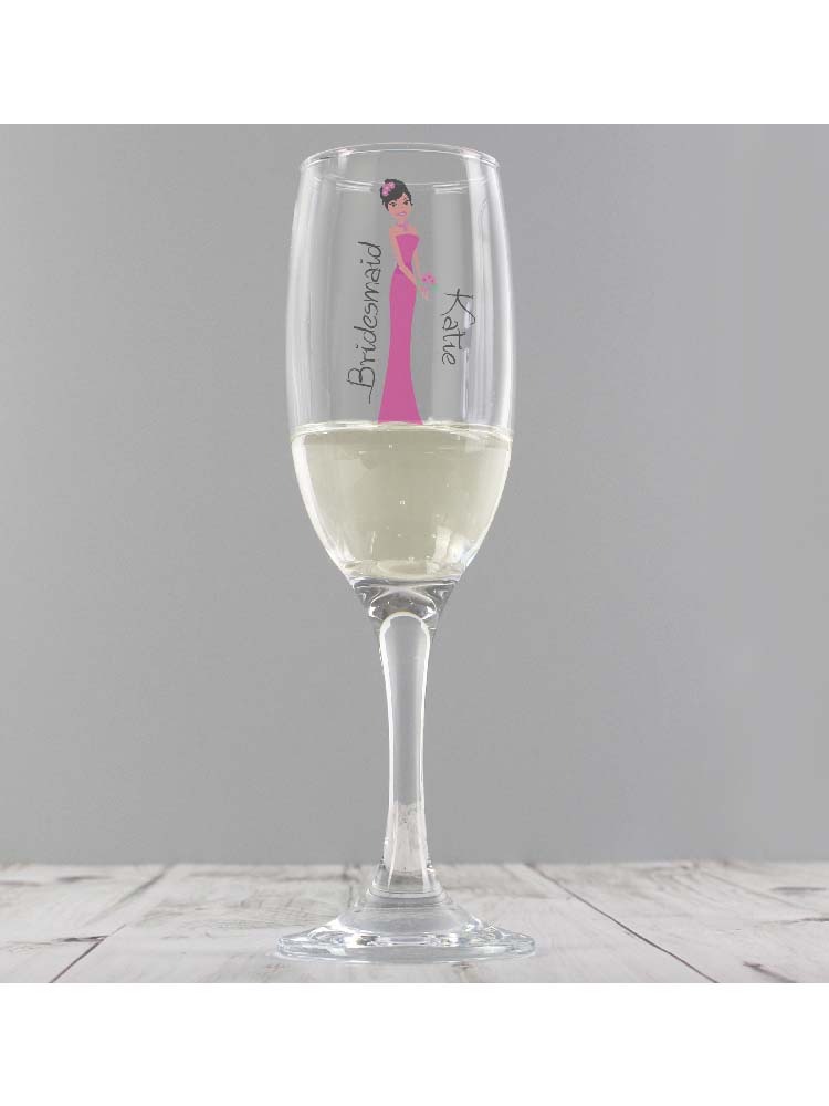 Personalised Fabulous Bridesmaid Flute