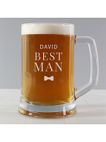 Personalised Best Man Pint Stern Tankard