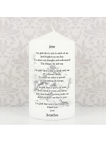 Personalised Godparent candle