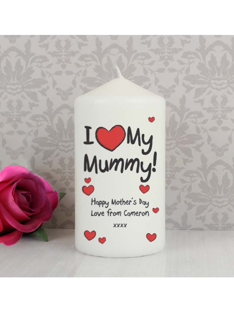 Personalised I Heart My Candle