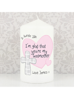 Personalised Godmother Candle