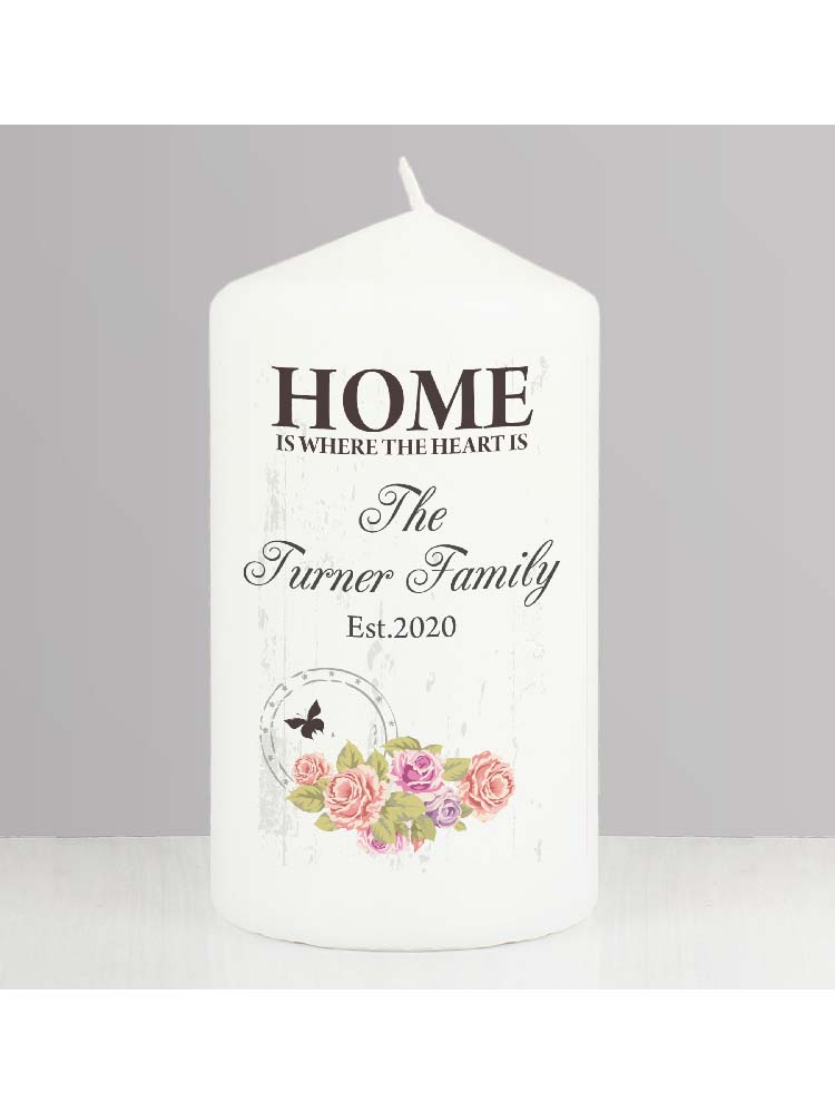 Personalised Shabby Chic Candle