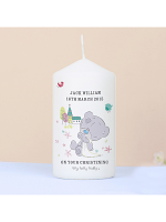 Personalised Tiny Tatty Teddy Christening Candle