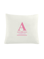 Personalised Girls Initial Cushion Cover