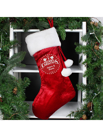 Personalised Christmas Wishes Luxury Stocking