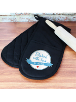 Personalised Baked With Love Oven Glove
