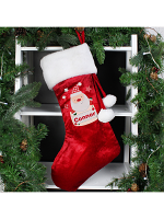 Personalised Pocket Santa Luxury Stocking