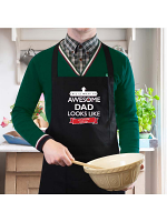 Personalised 'This is What an Awesome... Looks Like' Black Apron