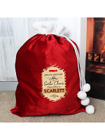 Personalised Special Delivery Luxury Pom Pom Sack