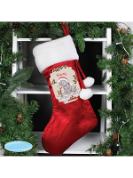 Personalised Me to You Reindeer Luxury Stocking