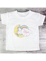 Personalised Baby Unicorn T shirt 1-2 Years