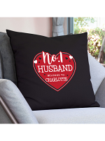 Personalised No.1 Belongs To Heart Cushion Cover