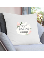 Personalised Abstract Rose Cream Cushion Cover