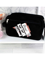 Personalised Eyelash Boss Black Vanity Bag