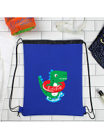 Personalised Dinosaur Blue Swim Bag