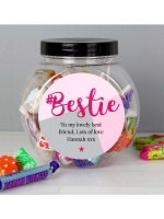 Personalised #Bestie Sweet Jar