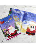 Personalised Girls ""It's Christmas"" Story Book, Featuring Santa and his Elf Twinkles