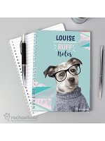 Personalised Rachael Hale 'Ruff Notes' Dog A5 Notebook