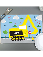 Personalised Digger Placemat