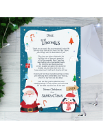 Personalised Christmas Penguin Letter
