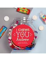 Personalised I Chews You Sweet Jar