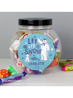 Personalised The Snowman and the Snowdog Sweet Jar