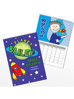 Personalised Space A4 Wall Calendar