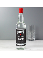 Personalised Classic Black & Silver Vodka