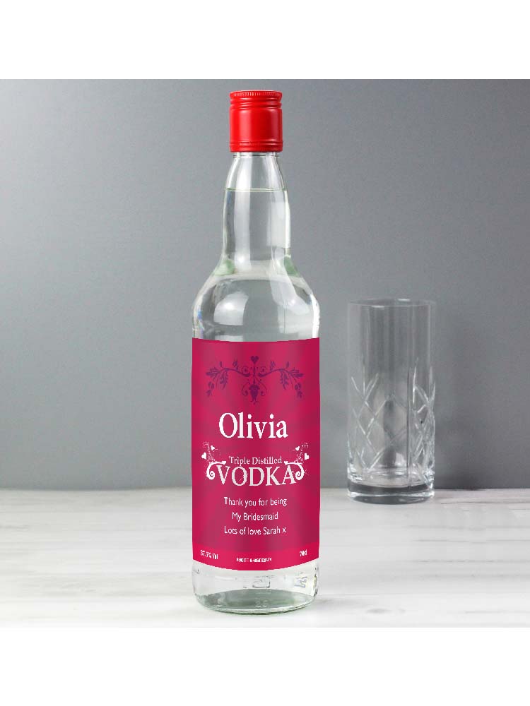 Personalised Classy Vodka