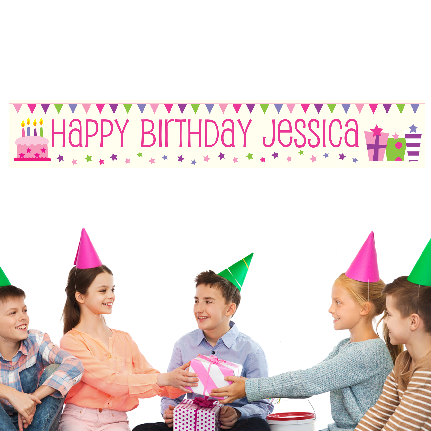 Personalised Female Presents Banner
