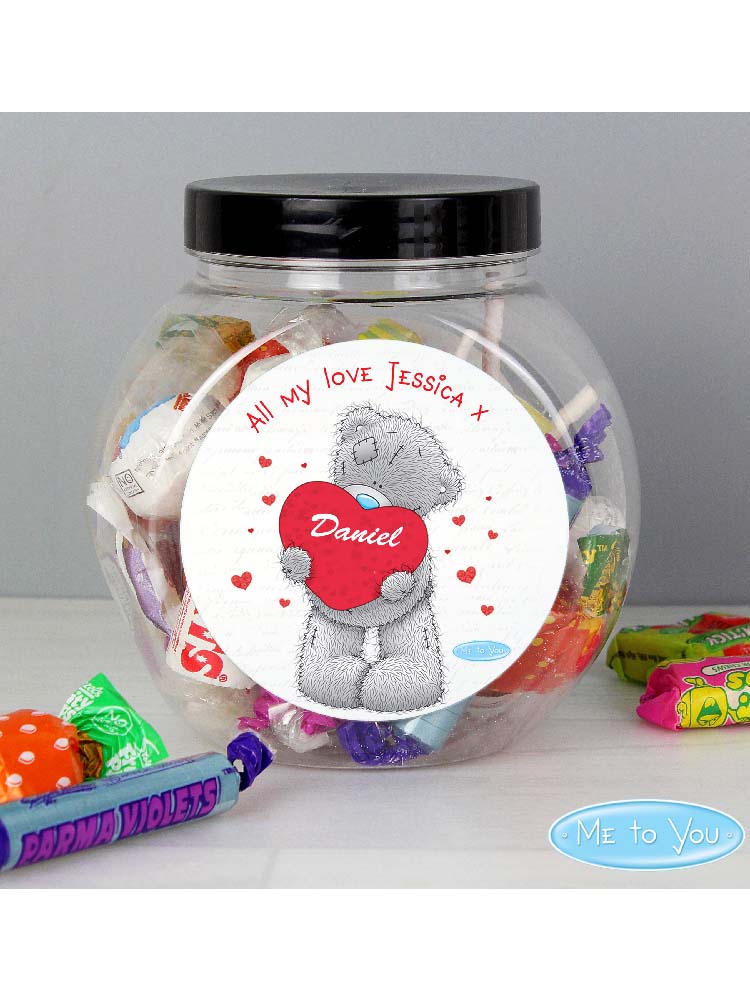 Personalised Me to You Big Heart Sweet Jar